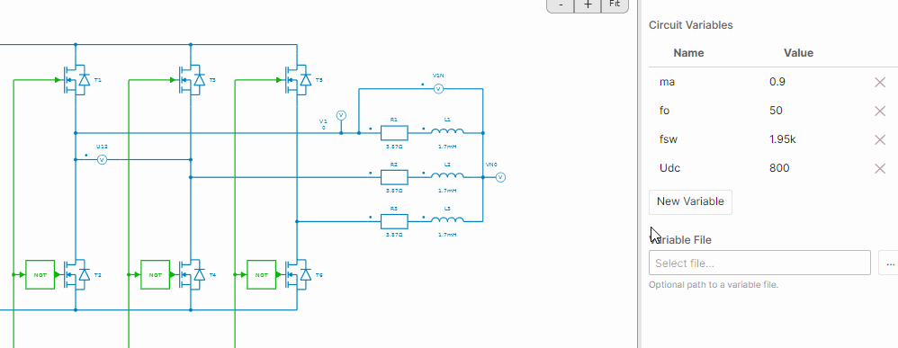 Design variables
