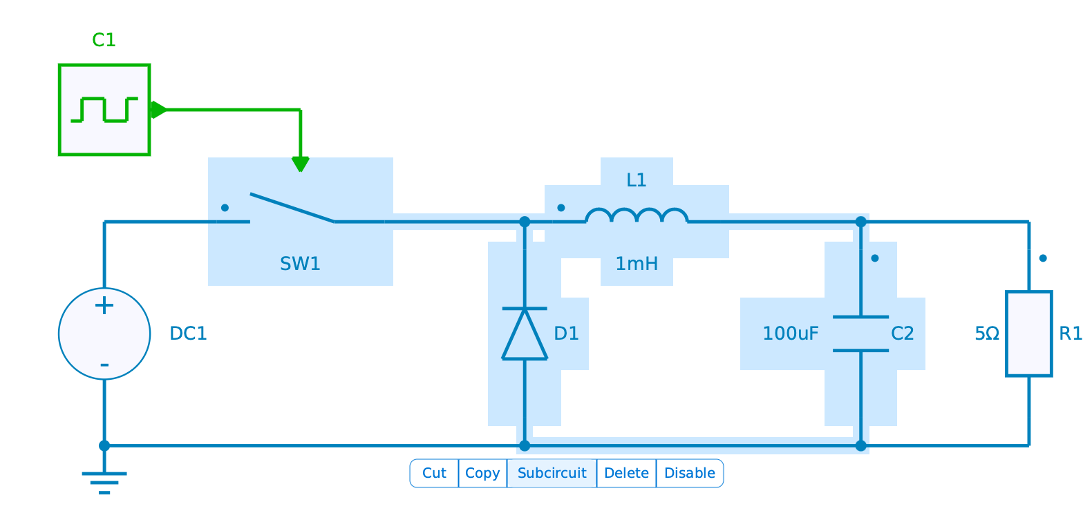Create a subcircuit