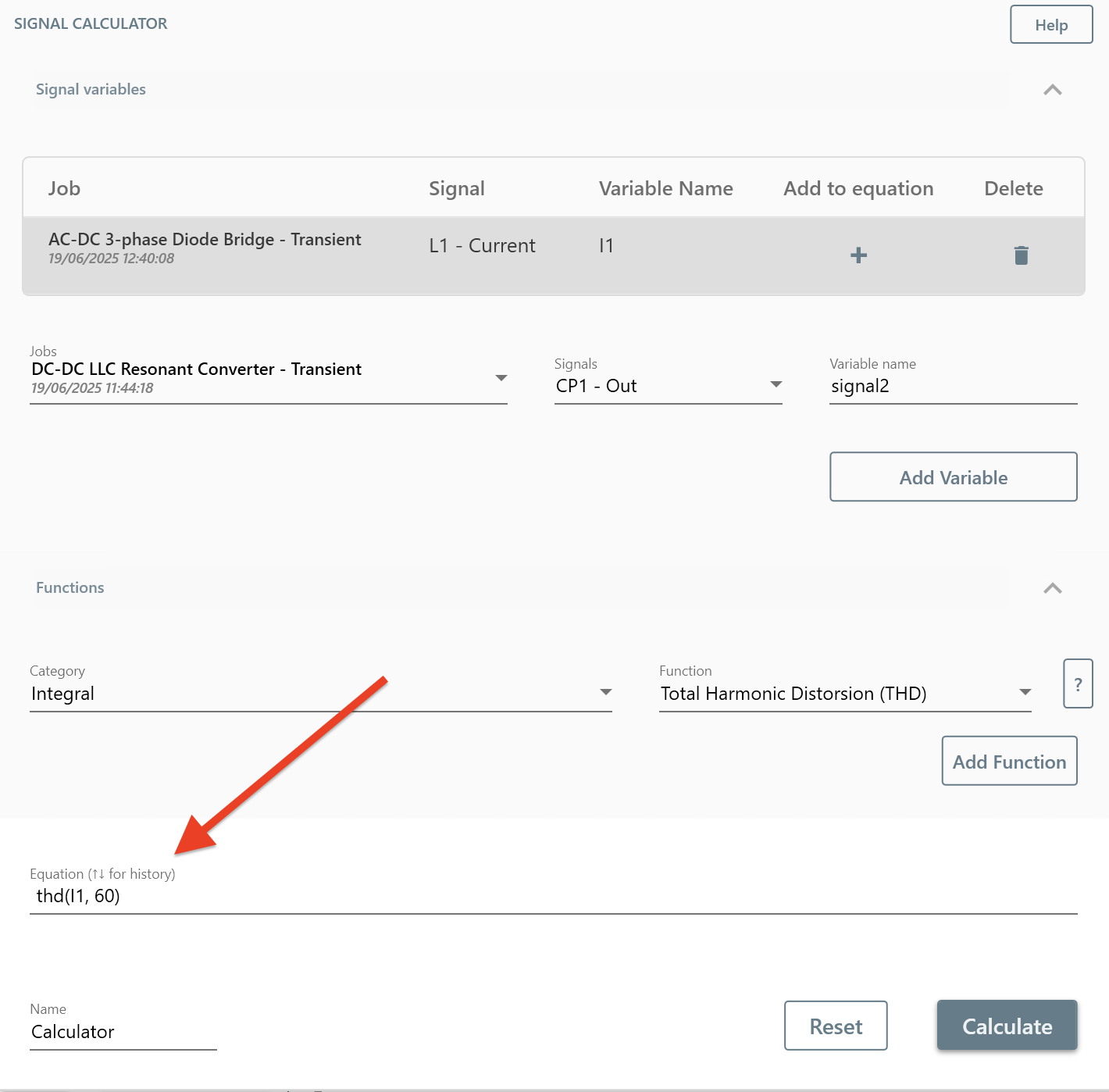 Equation History Navigation