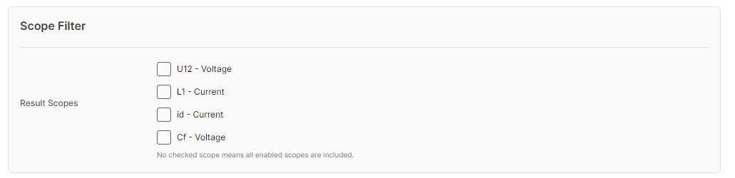 Scope filter